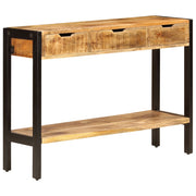 Komoda s 3 ladice 110 x 35 x 75 cm od masivnog drva manga