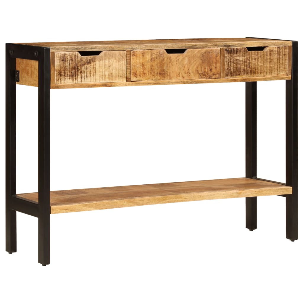 Komoda s 3 ladice 110 x 35 x 75 cm od masivnog drva manga