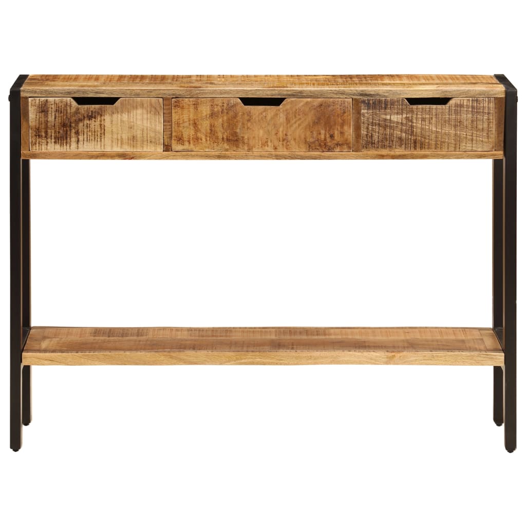 Komoda s 3 ladice 110 x 35 x 75 cm od masivnog drva manga