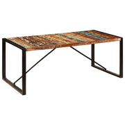 Blagovaonski stol od masivnog obnovljenog drva 200x100x75 cm