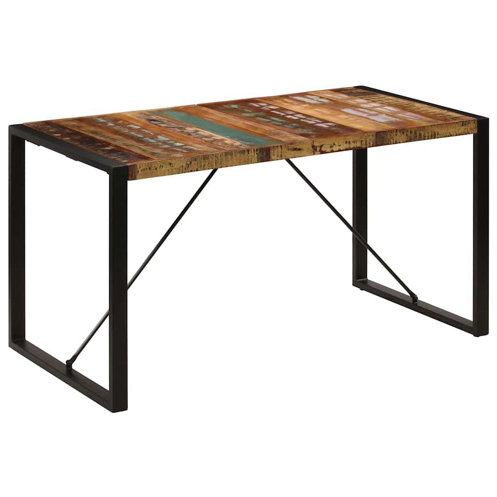 Blagovaonski stol od masivnog obnovljenog drva 140 x 70 x 75 cm