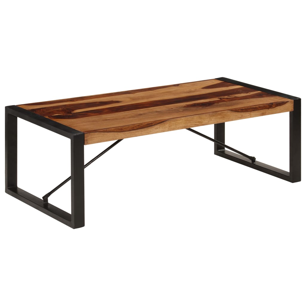 Stolić za kavu od masivnog drva akacije 120 x 60 x 40 cm