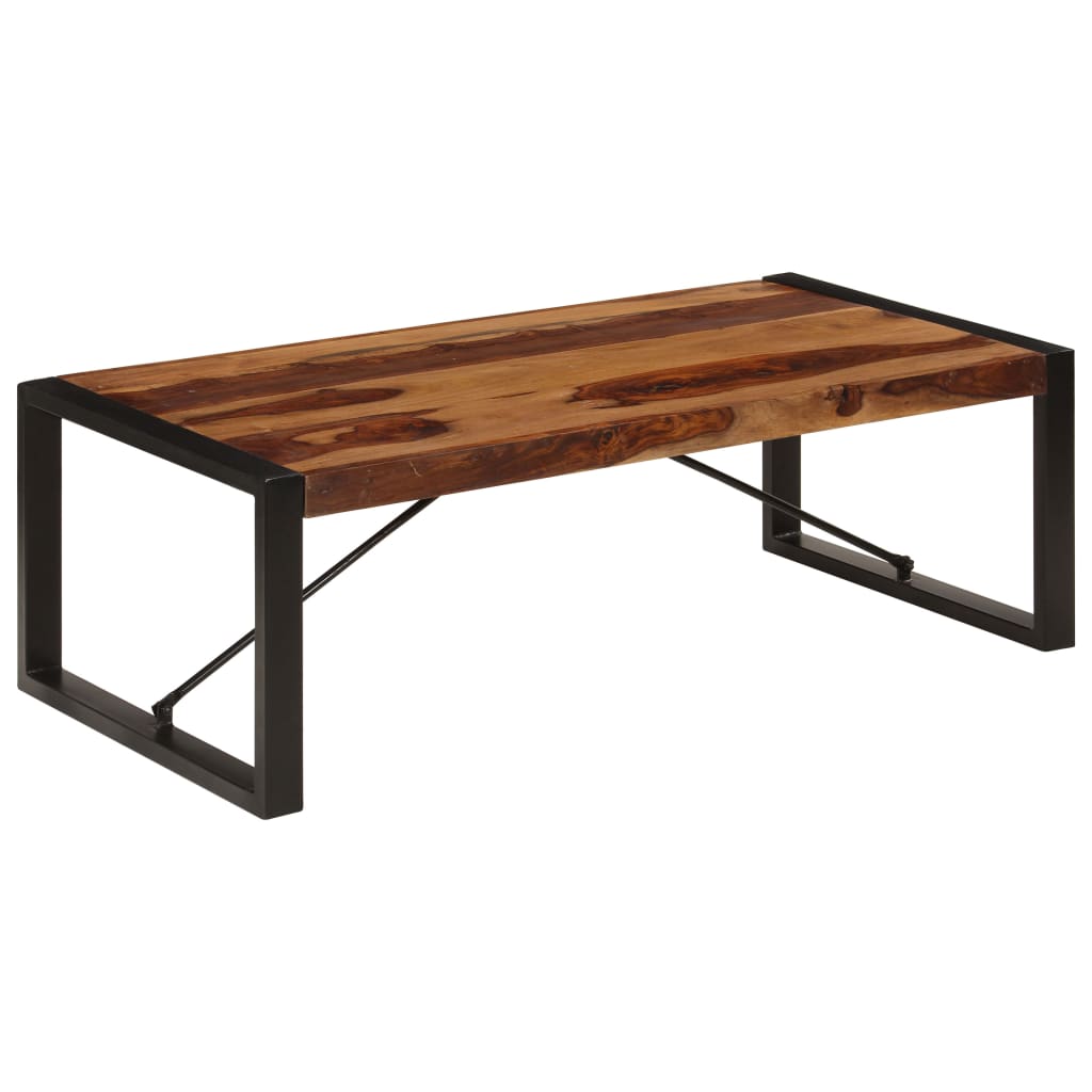 Stolić za kavu od masivnog drva akacije 120 x 60 x 40 cm