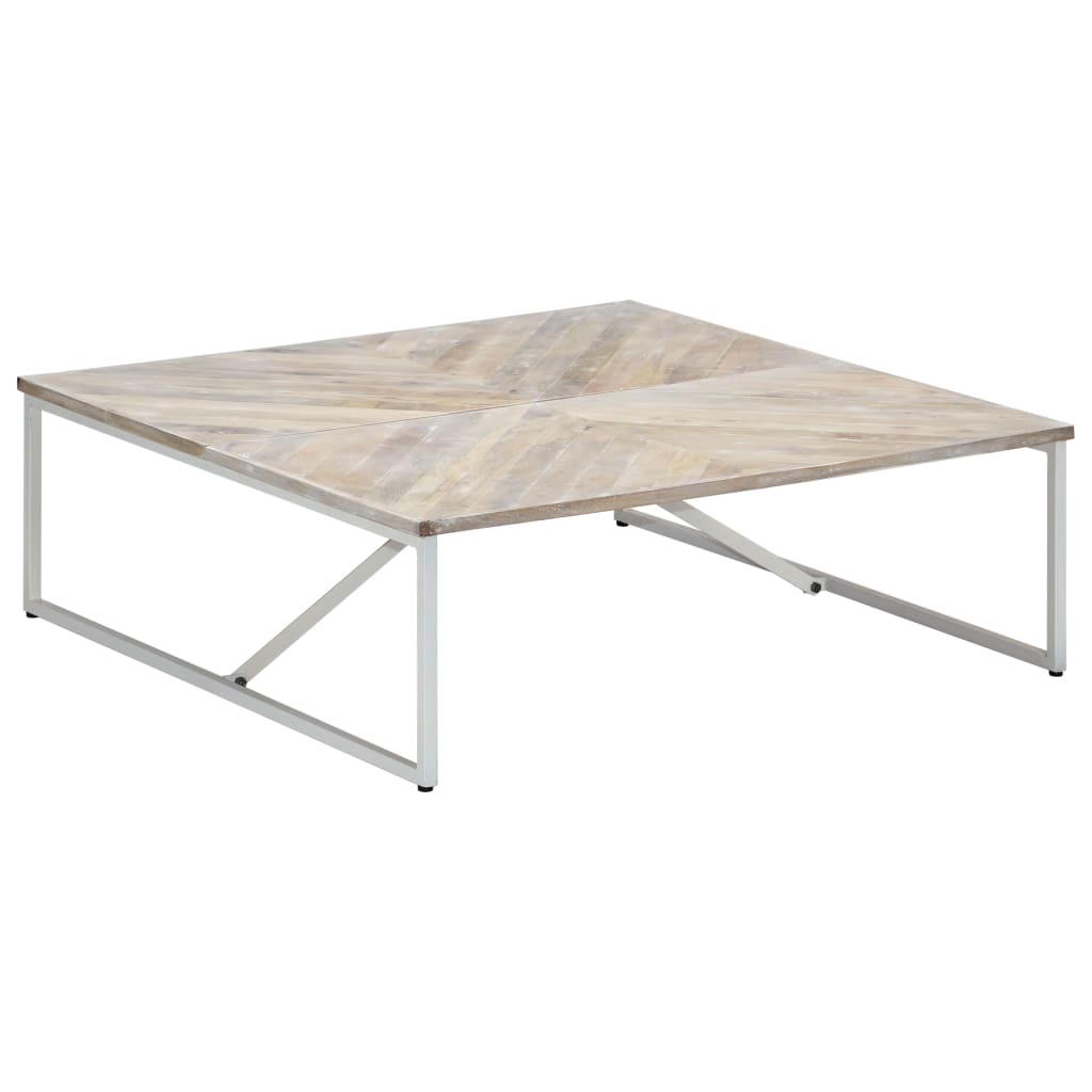 Stolić za kavu od masivnog drva manga 110 x 110 x 36 cm