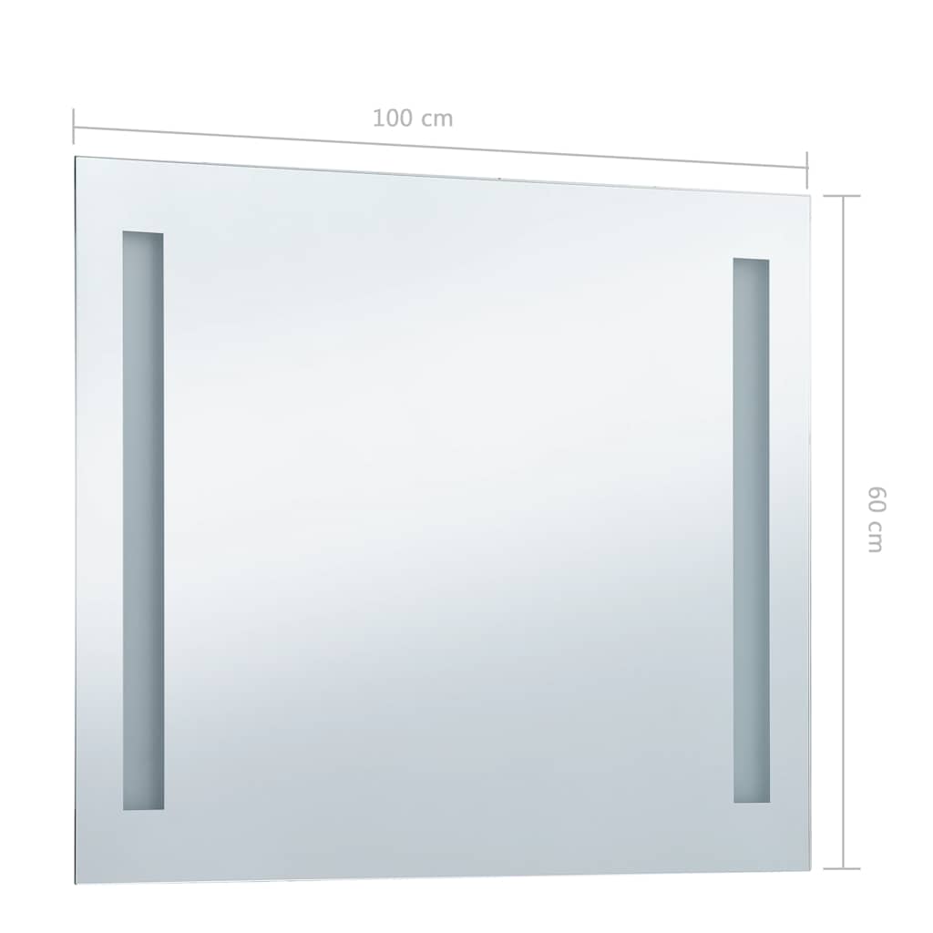Kupaonsko LED zidno ogledalo 100 x 60 cm