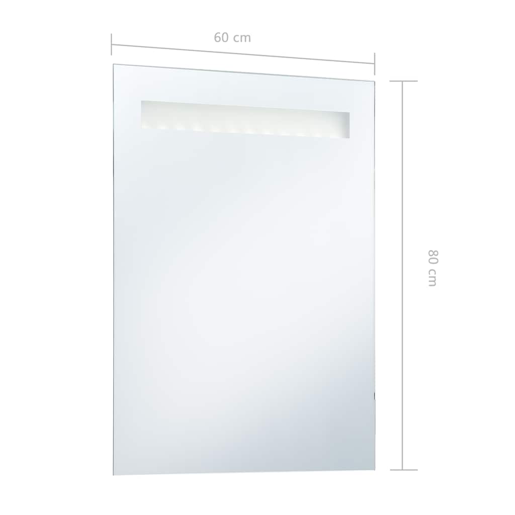 Kupaonsko LED zidno ogledalo 60 x 80 cm