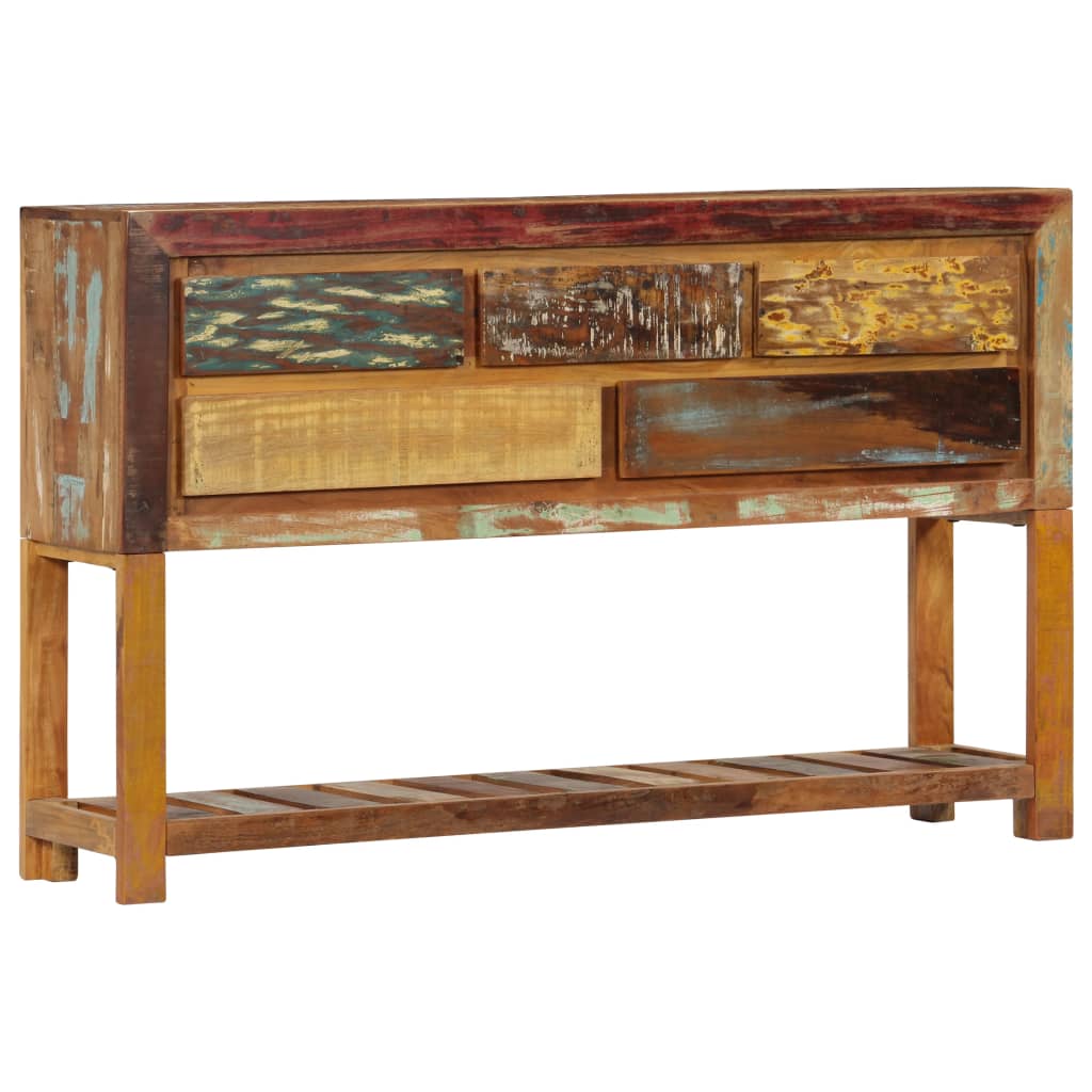 Komoda od masivnog obnovljenog drva 120 x 30 x 75 cm