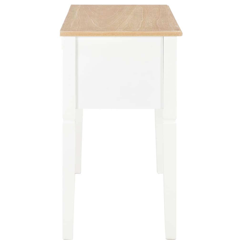 Pisaći stol bijeli 109,5 x 45 x 77,5 cm drveni