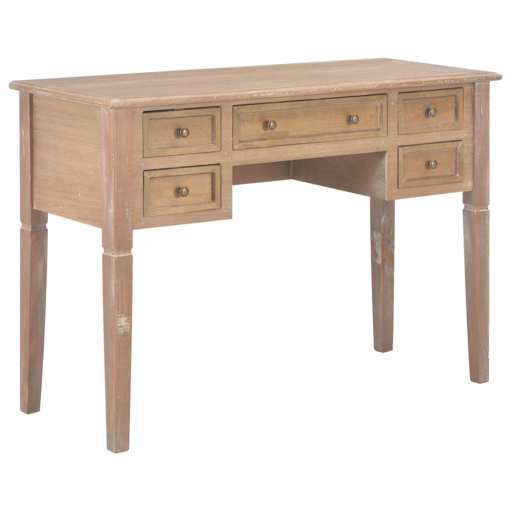 280072  Writing Desk Brown 109,5x45x77,5 cm Wood