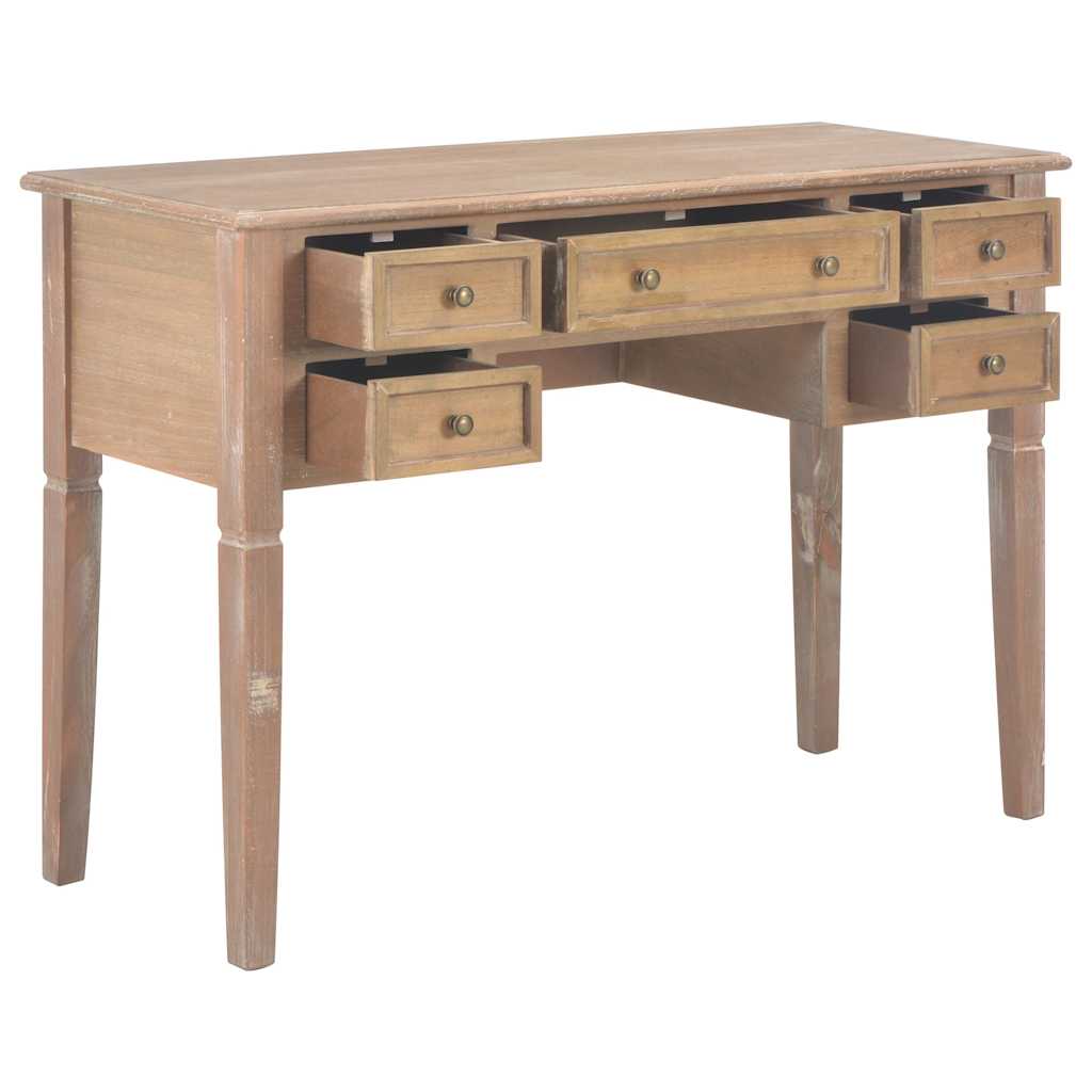 280072  Writing Desk Brown 109,5x45x77,5 cm Wood