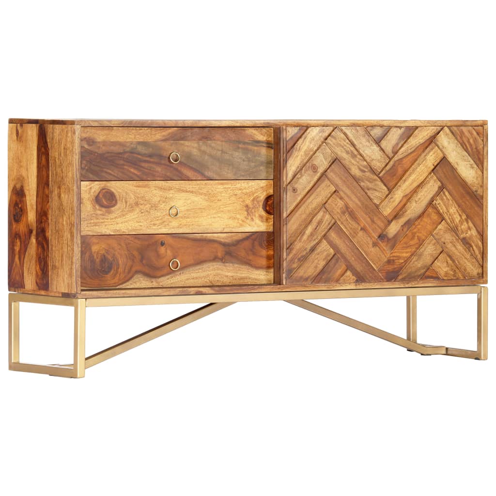 Komoda od masivnog drva akacije 118 x 30 x 60 cm