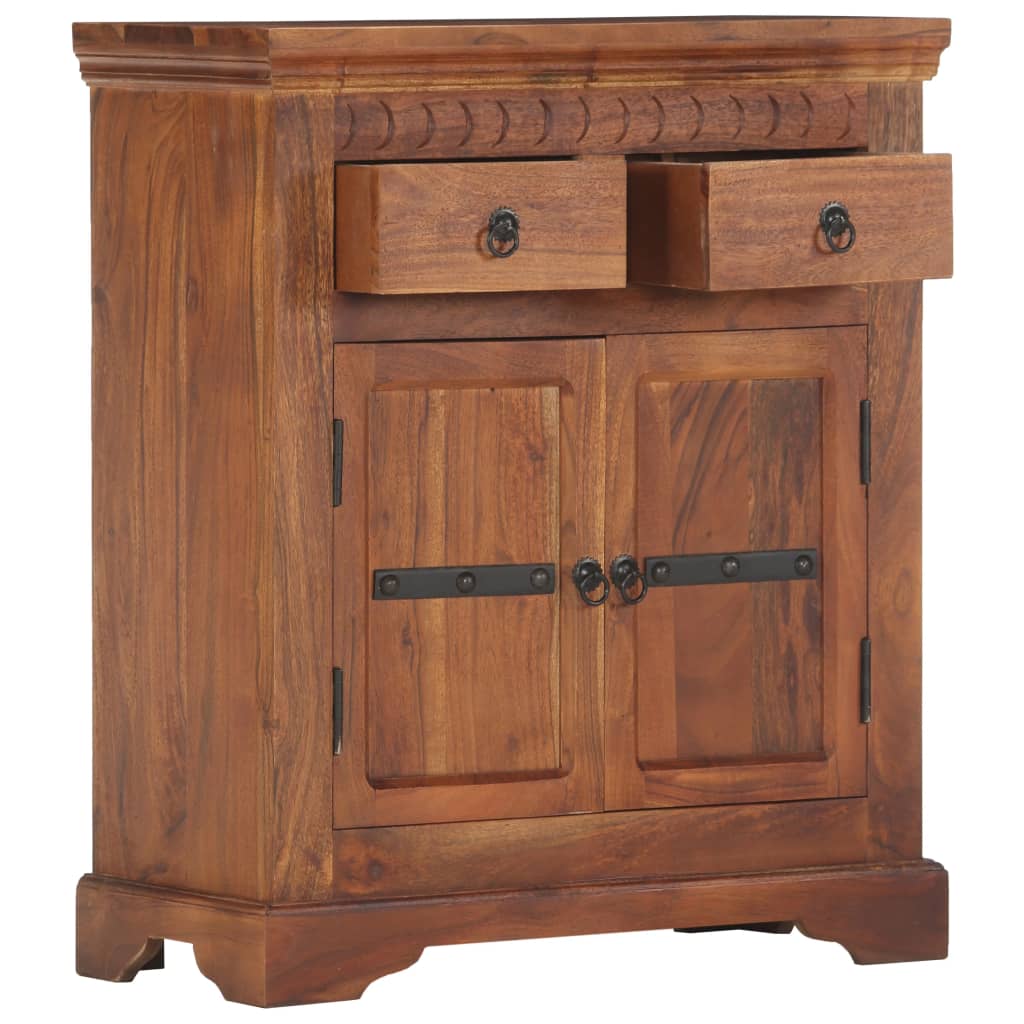 Komoda od masivnog bagremovog drva 63 x 30 x 75 cm