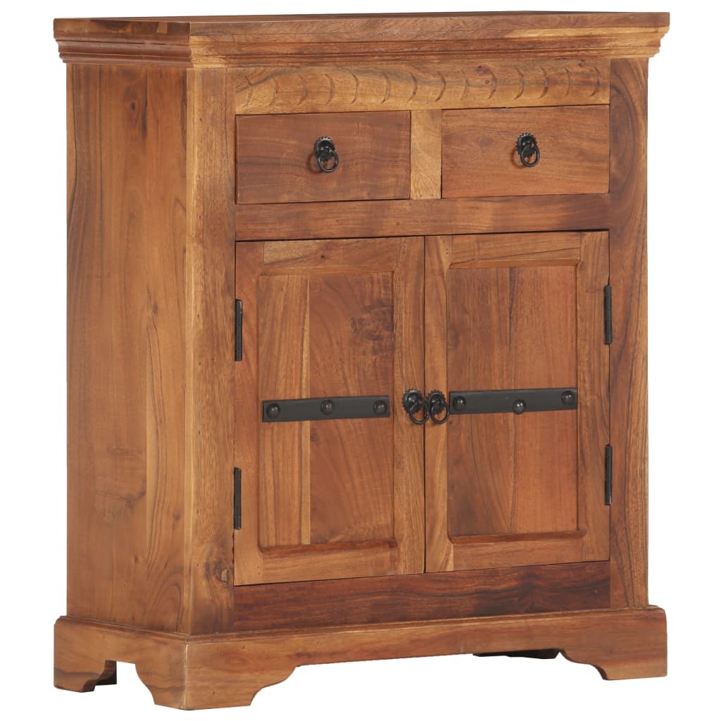 Komoda od masivnog bagremovog drva 63 x 30 x 75 cm