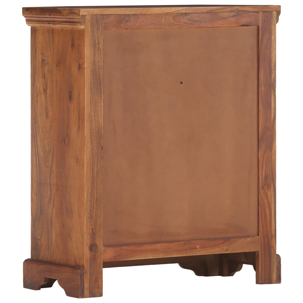 Komoda od masivnog bagremovog drva 63 x 30 x 75 cm