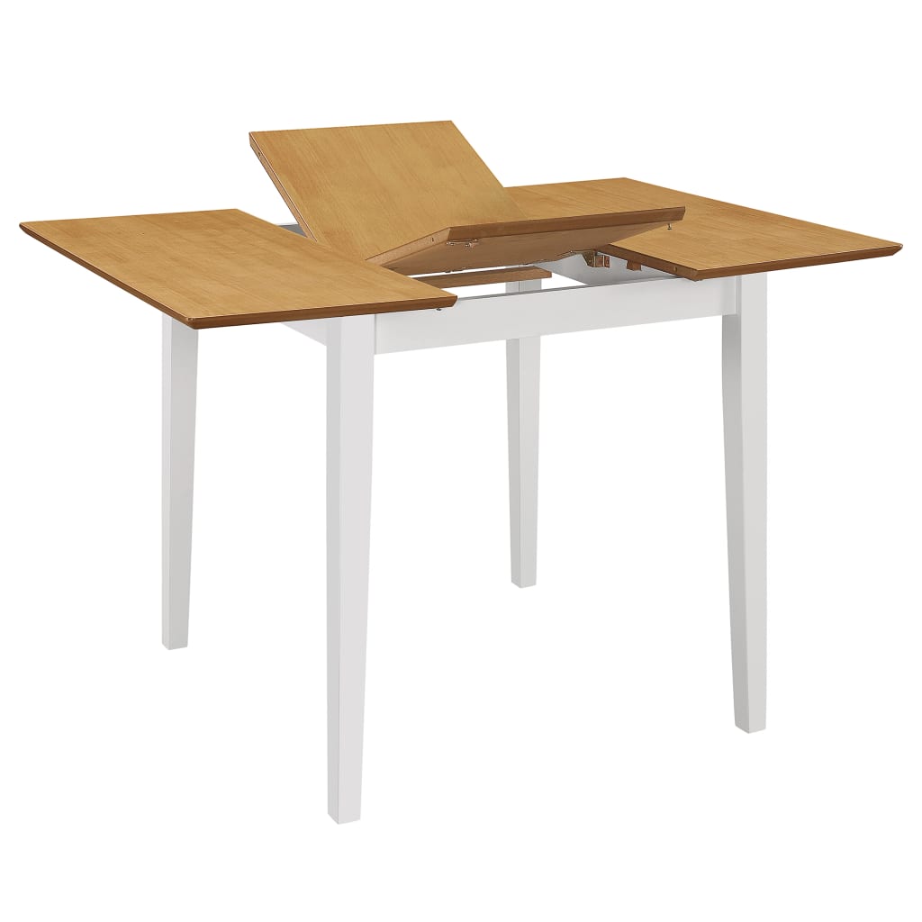 Produživi blagovaonski stol bijeli (80 - 120) x 80 x 74 cm MDF
