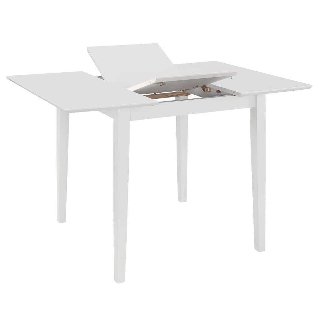 Produživi blagovaonski stol bijeli (80 - 120) x 80 x 74 cm MDF