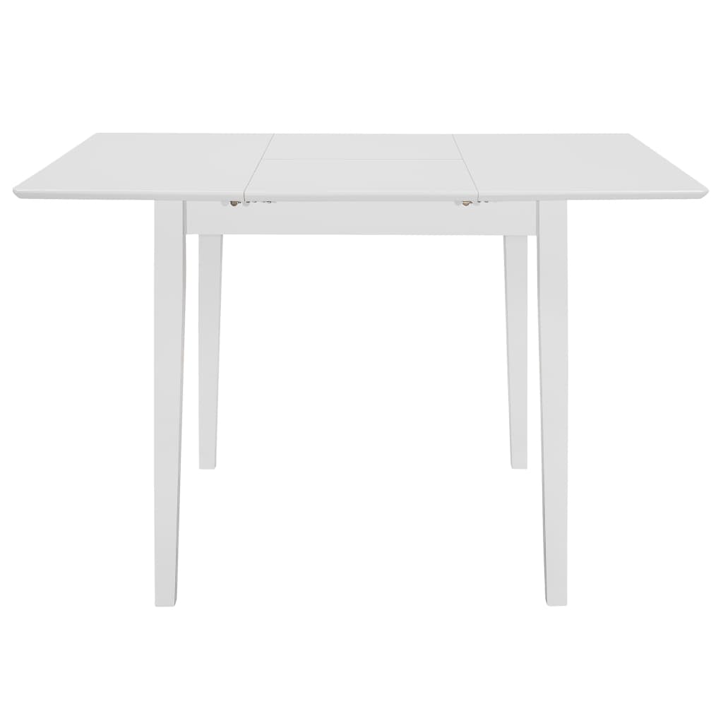Produživi blagovaonski stol bijeli (80 - 120) x 80 x 74 cm MDF