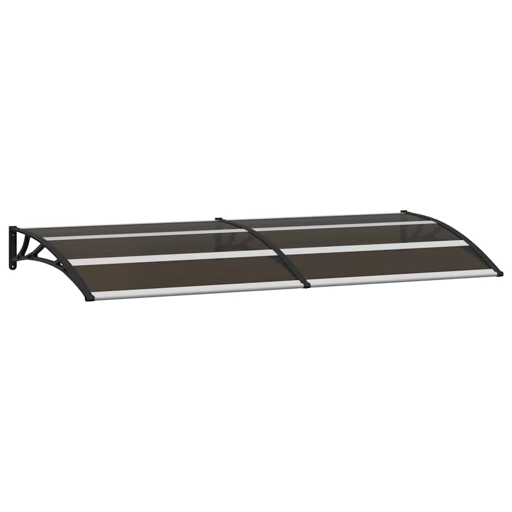 Nadstrešnica za vrata crna 200 x 75 cm PC