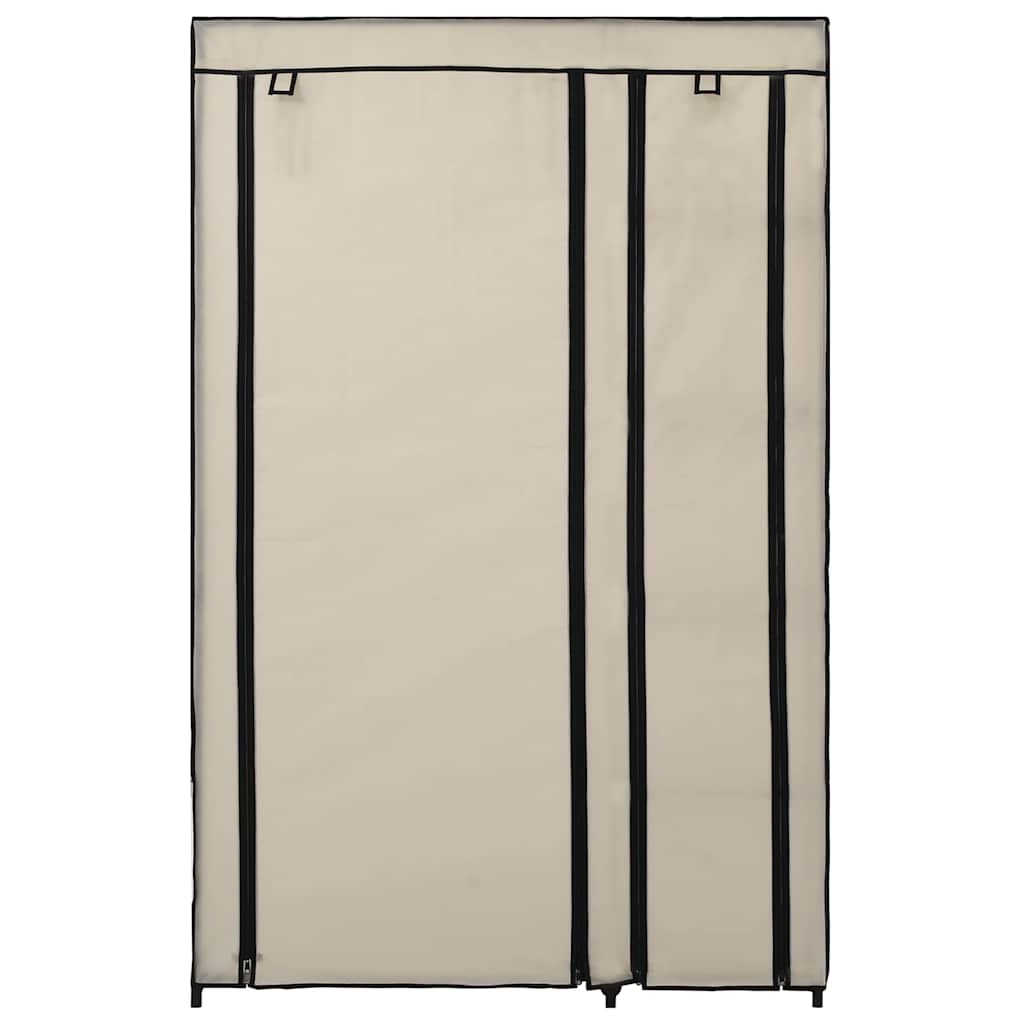 Sklopivi ormar od tkanine 110 x 45 x 175 cm krem