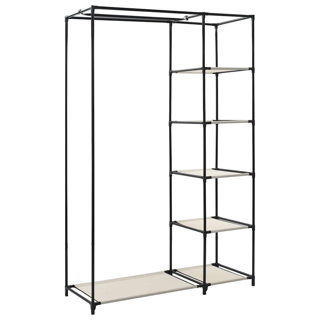 Sklopivi ormar od tkanine 110 x 45 x 175 cm krem