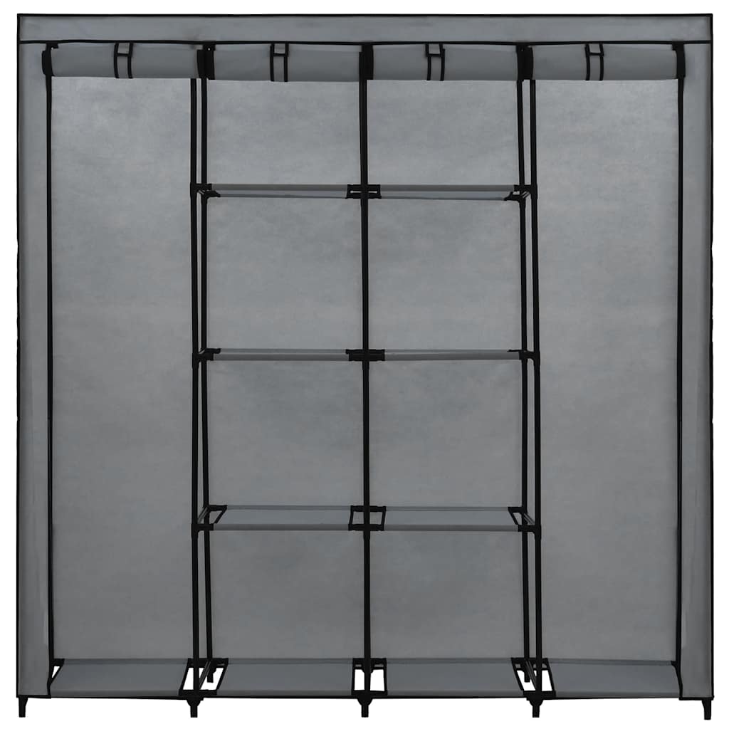Ormar s 4 odjeljka sivi 175 x 45 x 170 cm