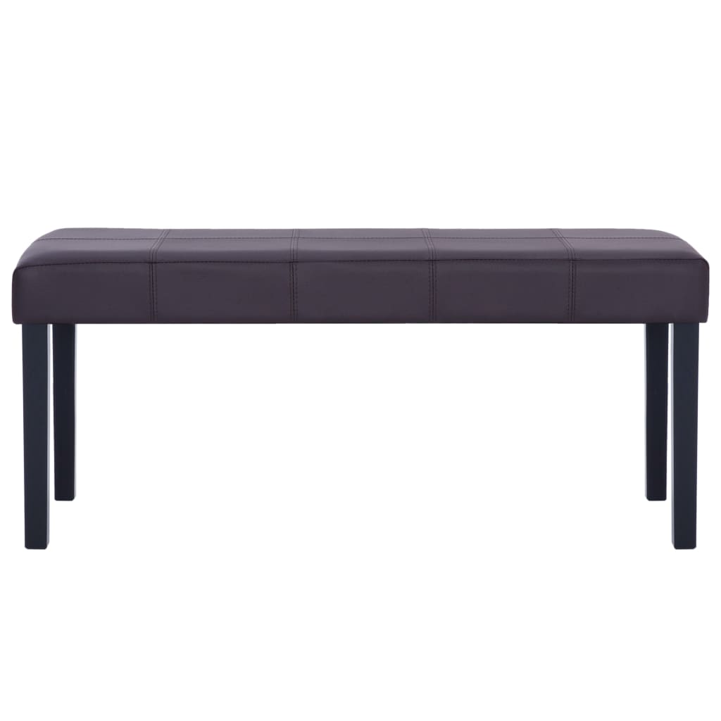 Klupa od umjetne kože 106 cm smeđa