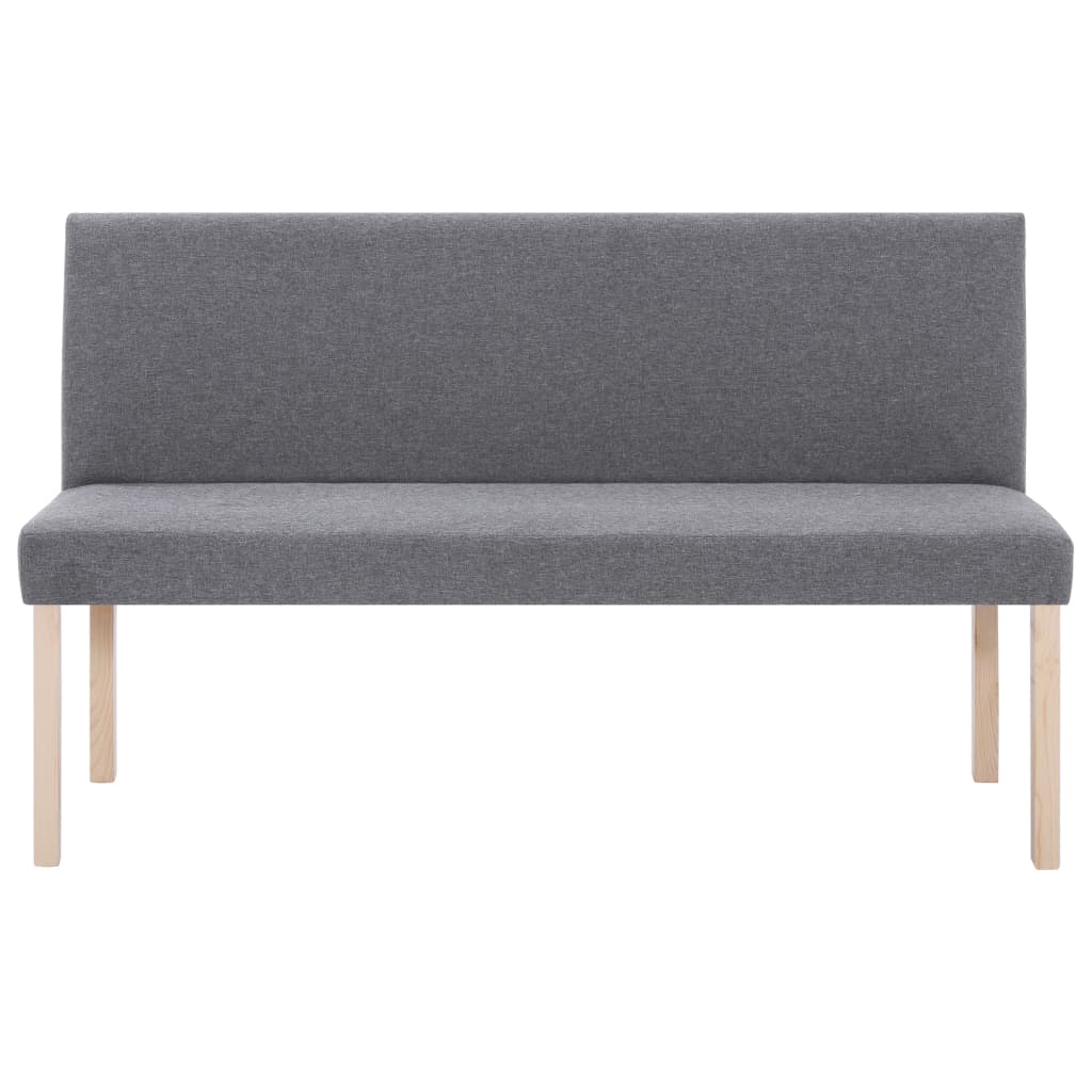 Klupa od poliestera 139,5 cm svjetlosiva