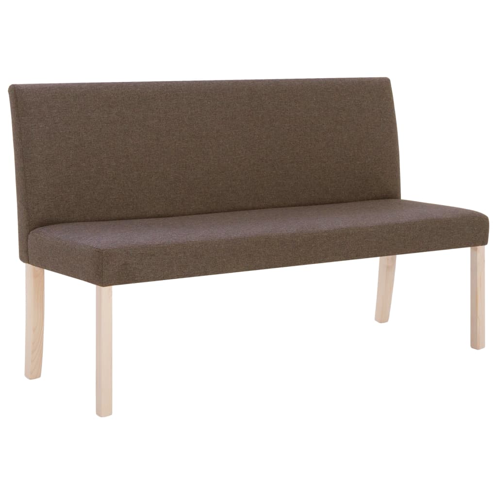 Klupa od poliestera 139,5 cm smeđa