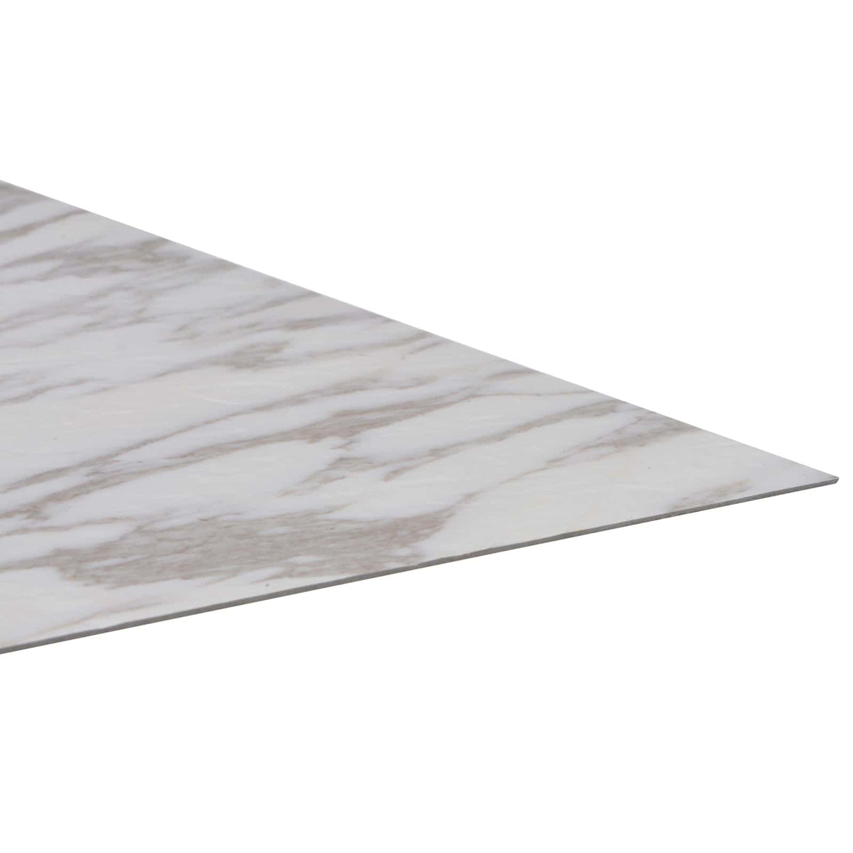Podne daske 5,11 m² 55 pcs PVC Bijeli mramor