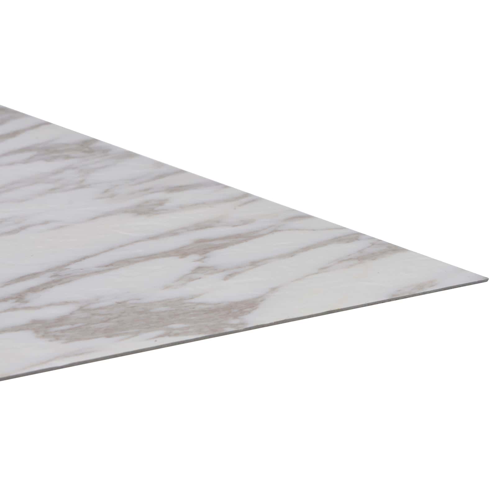 Podne daske 5,11 m² 55 pcs PVC Bijeli mramor