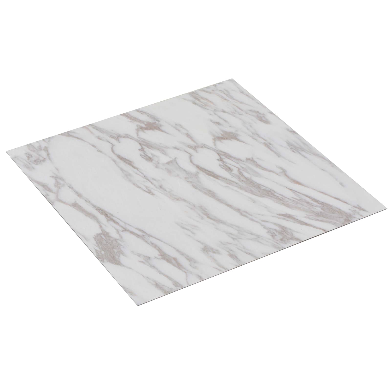 Podne daske 5,11 m² 55 pcs PVC Bijeli mramor