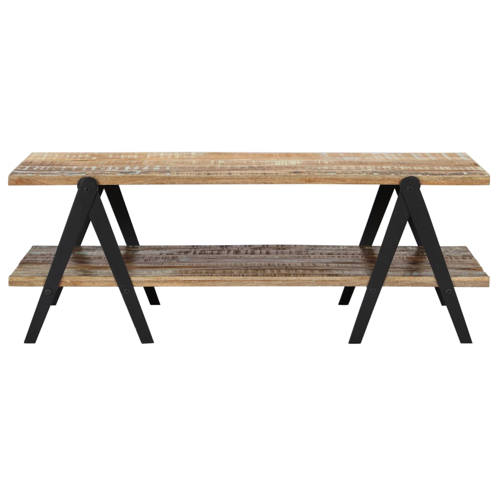 Stolić za kavu od masivnog obnovljenog drva 115 x 60 x 40 cm