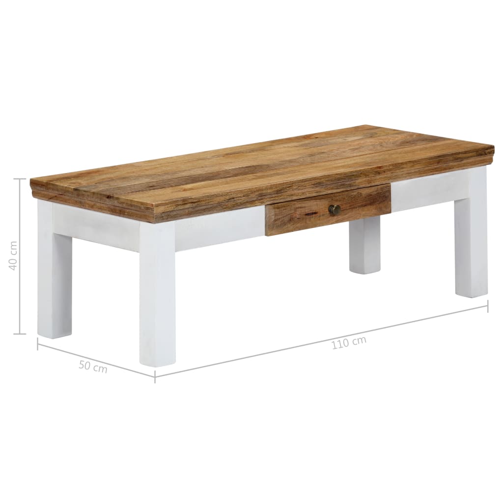 Stolić za kavu 110 x 50 x 40 cm od masivnog drva manga
