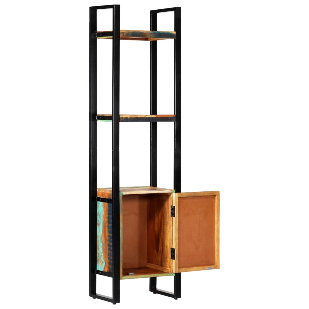 Police za knjige od masivnog obnovljenog drva 45 x 30 x 171 cm