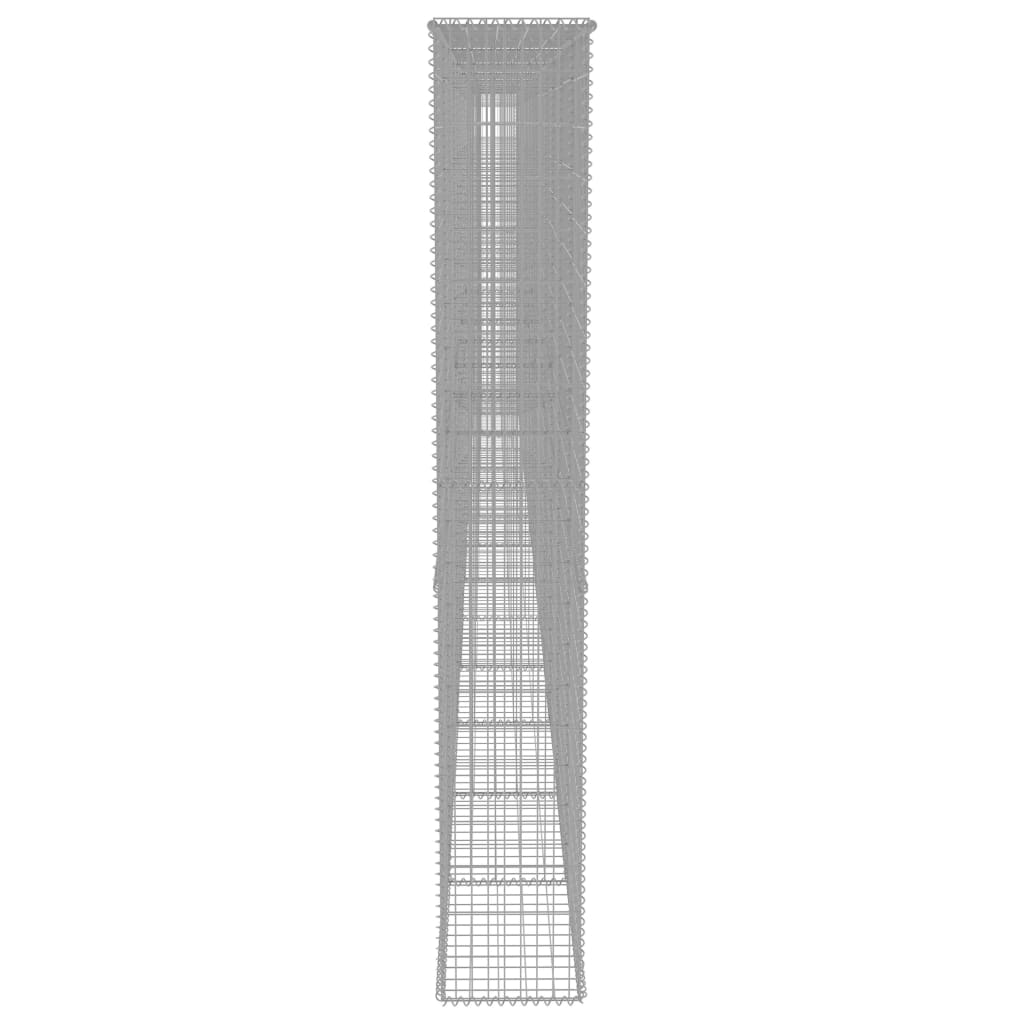 Gabionski zid s poklopcima od pocinčanog čelika 900x50x200 cm