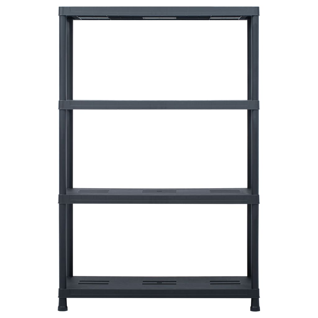 Stalci za pohranu 2 kom crni 220 kg 90 x 40 x 138 cm plastični