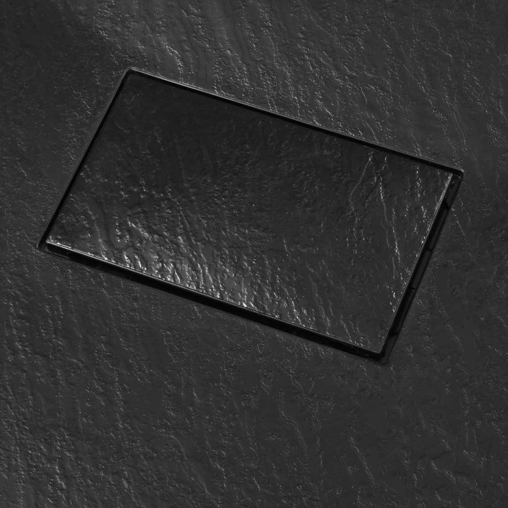 Kada za tuš SMC crna 80 x 80 cm