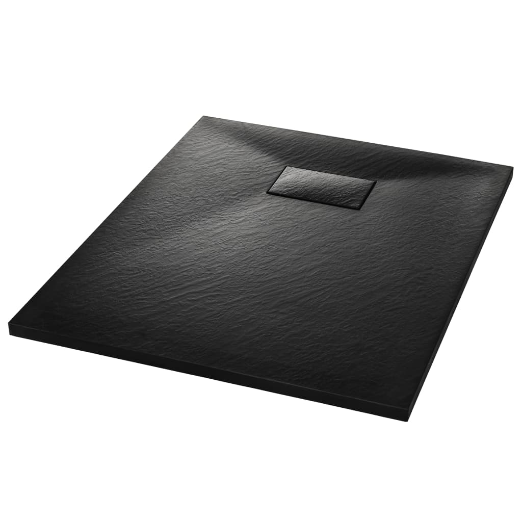 Kada za tuš SMC crna 90 x 70 cm