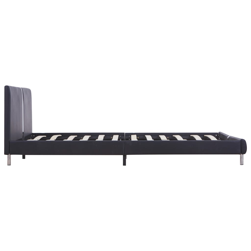 Okvir za krevet od umjetne kože crni 120 x 200 cm