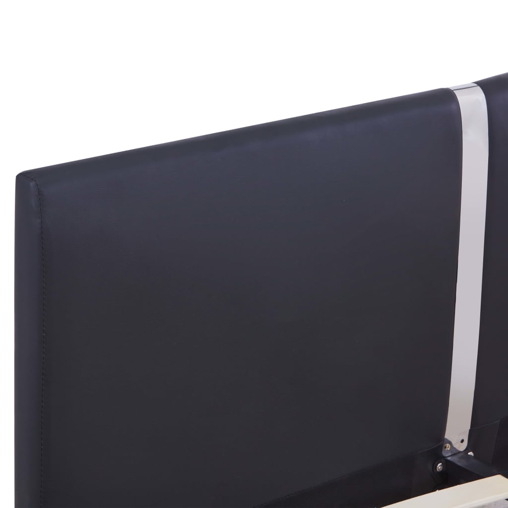 Okvir za krevet od umjetne kože crni 120 x 200 cm