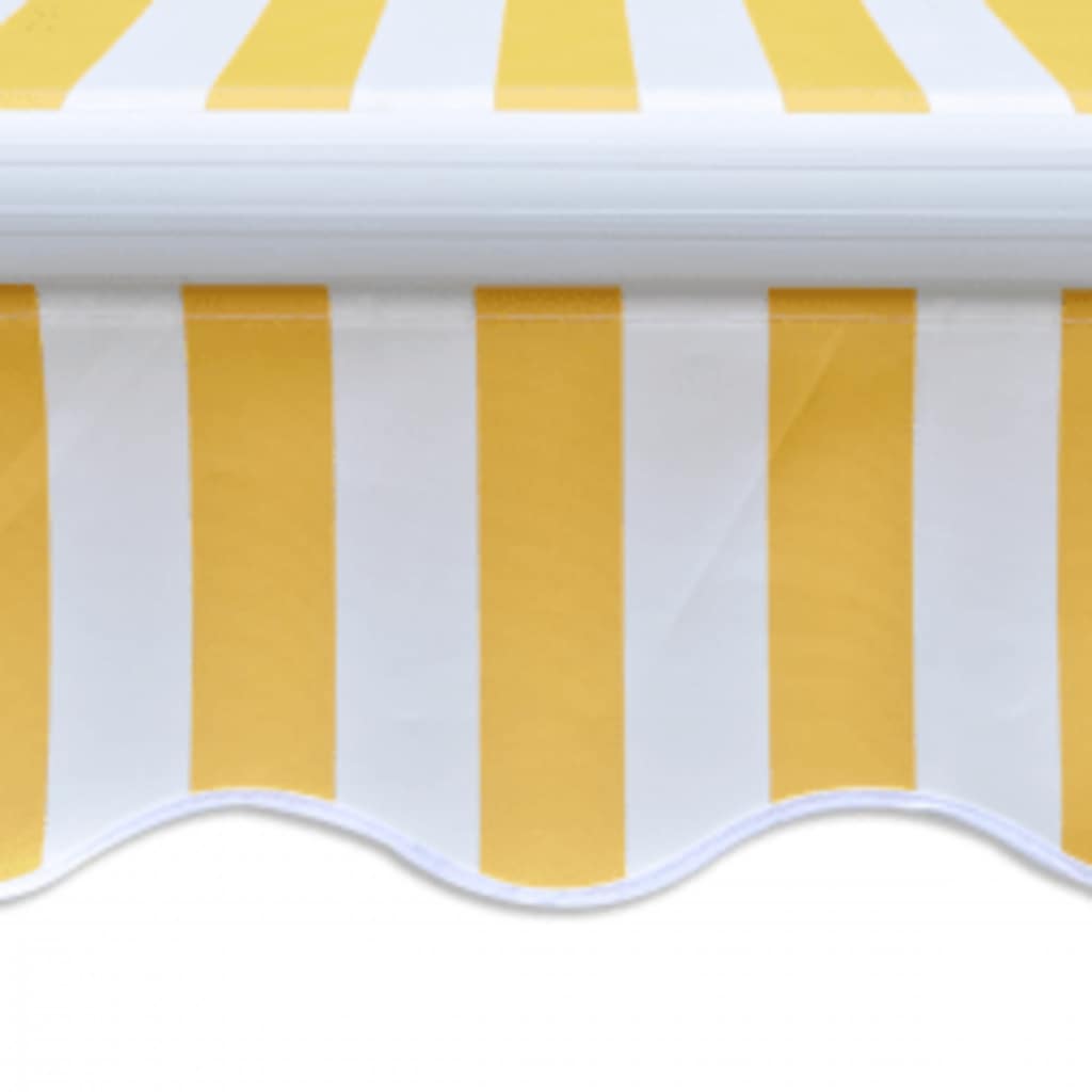 Sklopiva motorizirana tenda 600 cm žuto-bijela