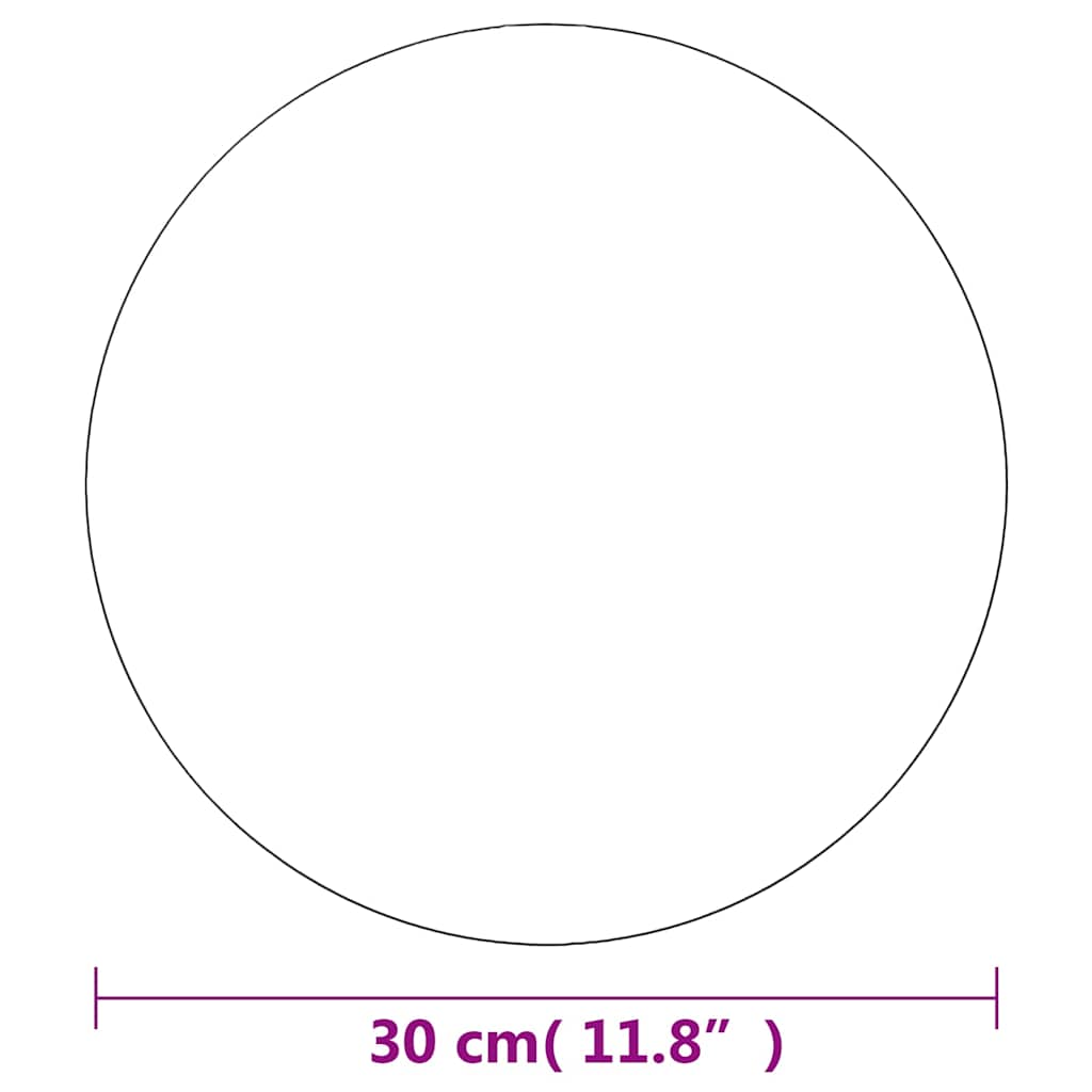 Okruglo ogledalo bez okvira 30 cm stakleno