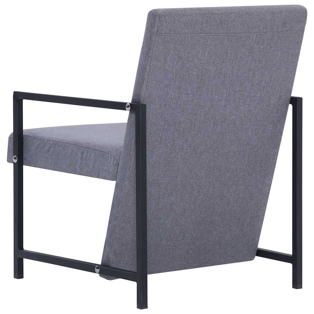 Fotelja od tkanine svjetlosiva