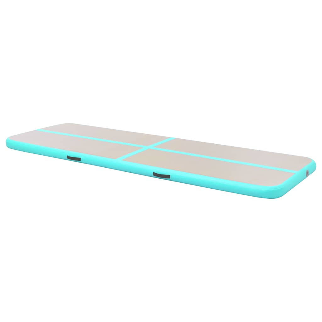 Strunjača na napuhavanje s crpkom 300 x 100 x 10 cm PVC zelena