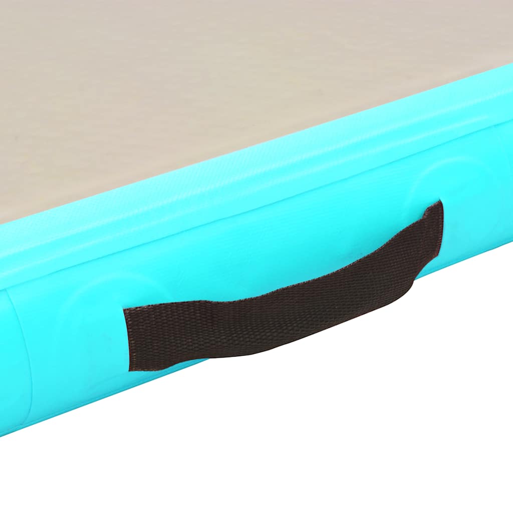 Strunjača na napuhavanje s crpkom 300 x 100 x 10 cm PVC zelena
