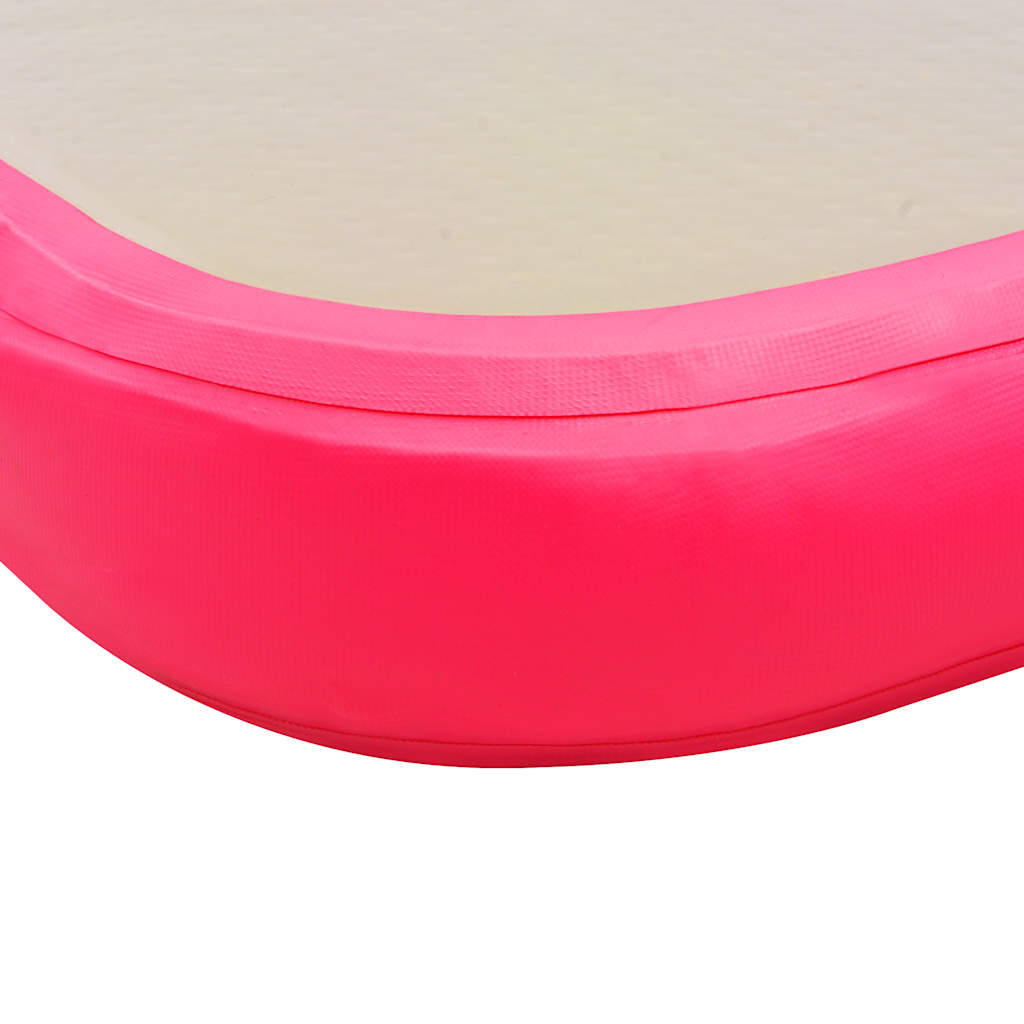 Strunjača na napuhavanje s crpkom 500 x 100 x 10 cm PVC roza