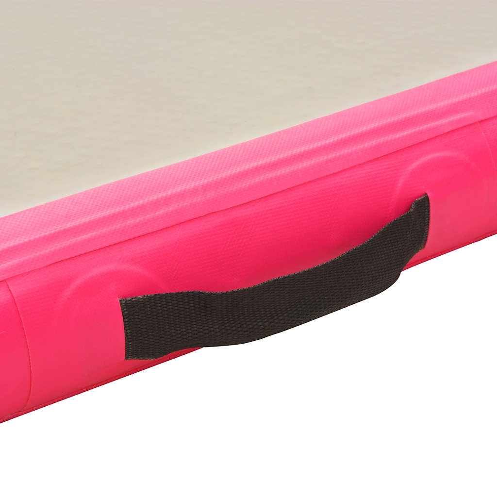 Strunjača na napuhavanje s crpkom 500 x 100 x 10 cm PVC roza