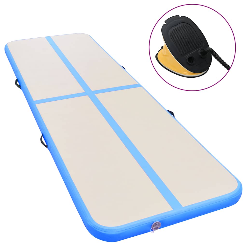 Strunjača na napuhavanje s crpkom 600 x 100 x 10 cm PVC plava