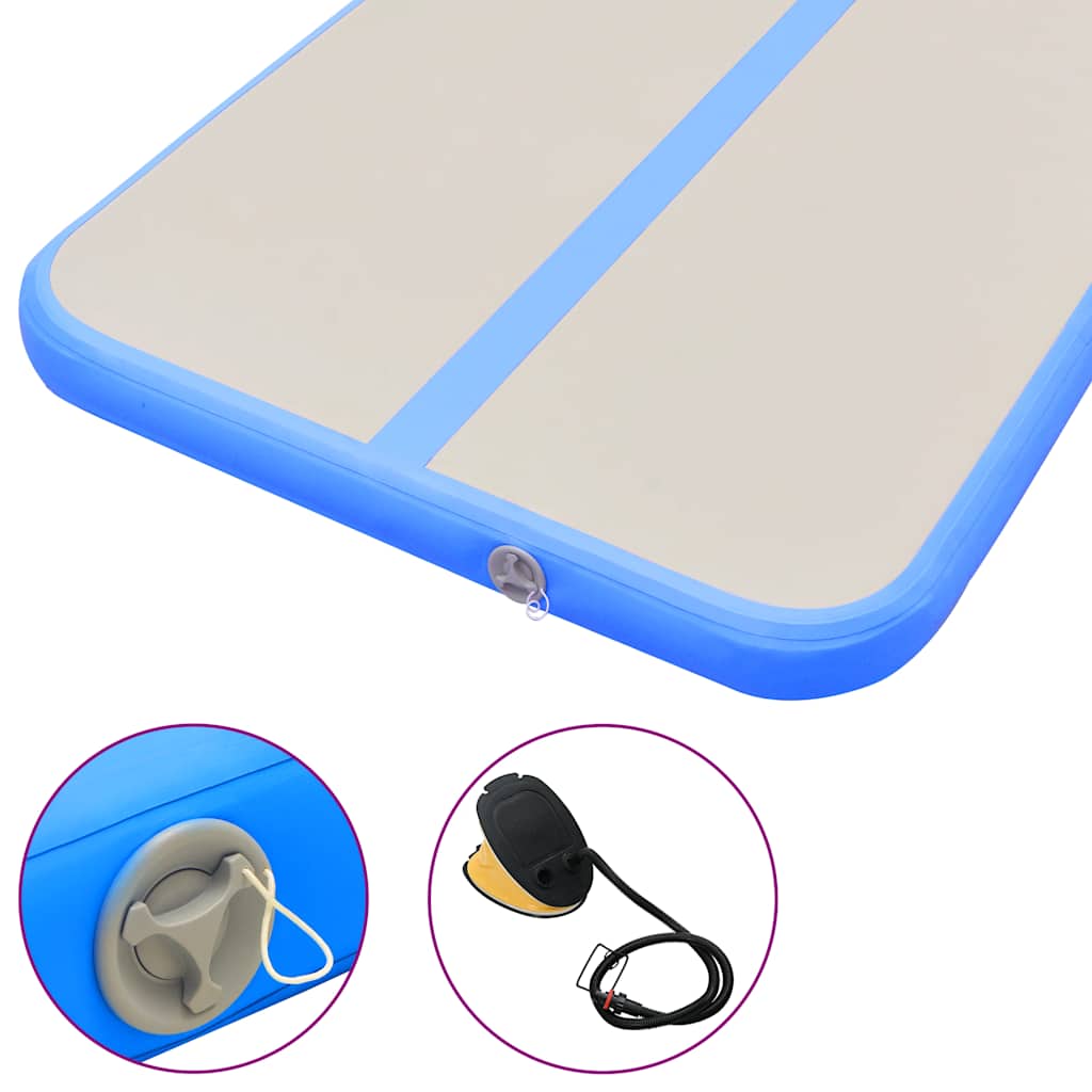 Strunjača na napuhavanje s crpkom 700 x 100 x 10 cm PVC plava