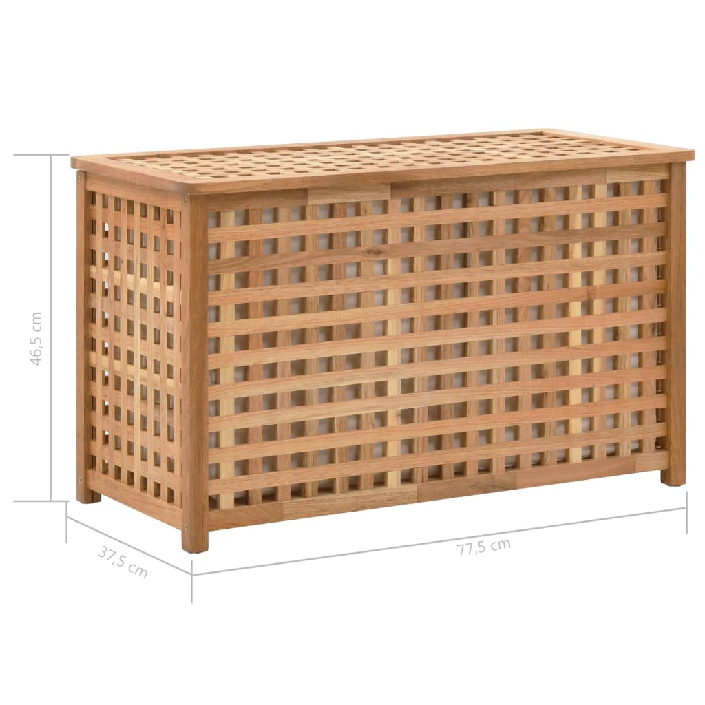 Škrinja za rublje od masivne orahovine 77,5 x 37,5 x 46,5 cm